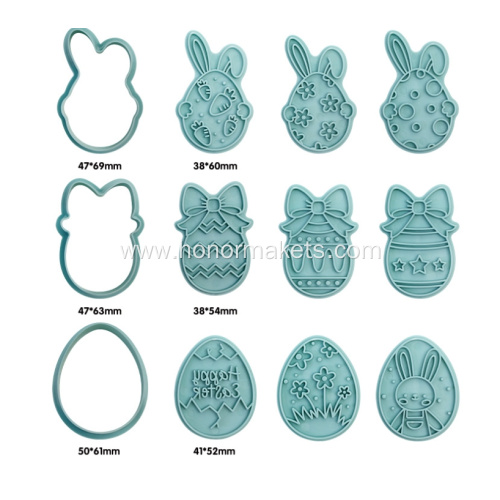 12Pcs Easter Cookie Cutters
